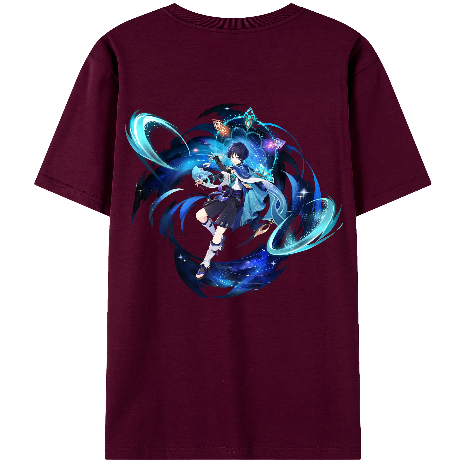 げんし神 さんペい genshin Sanpei レディース半袖Tシャツ(バックプリント)